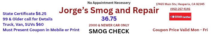 Smog Check in Hesperia Logo